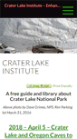 Mobile Screenshot of craterlakeinstitute.com